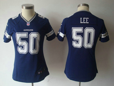 NFL Dallas Cowboys 50 Lee Nike Blue Game jersyes